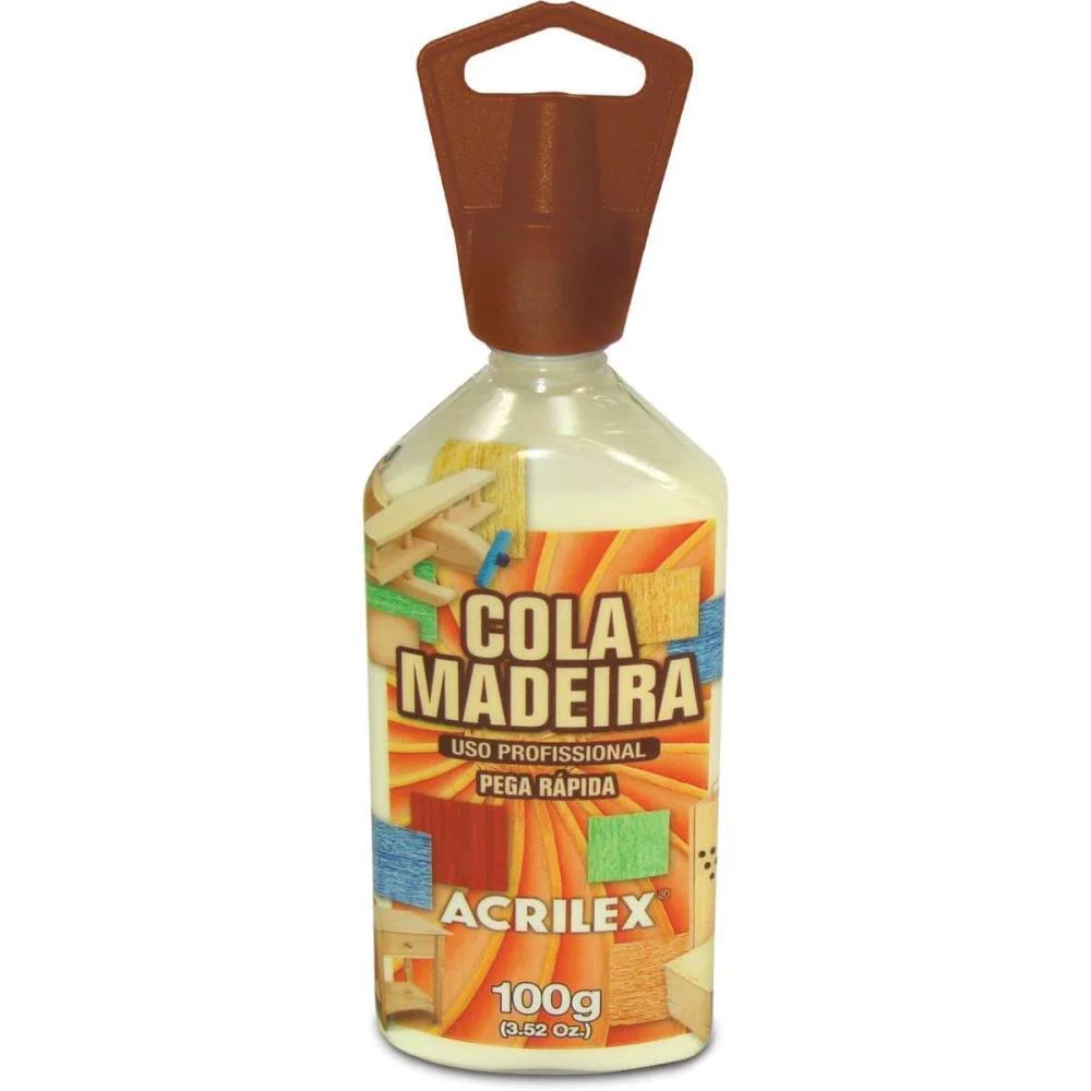 Cola Para Madeira Profissional 100G Acrilex (Pct.c/03)