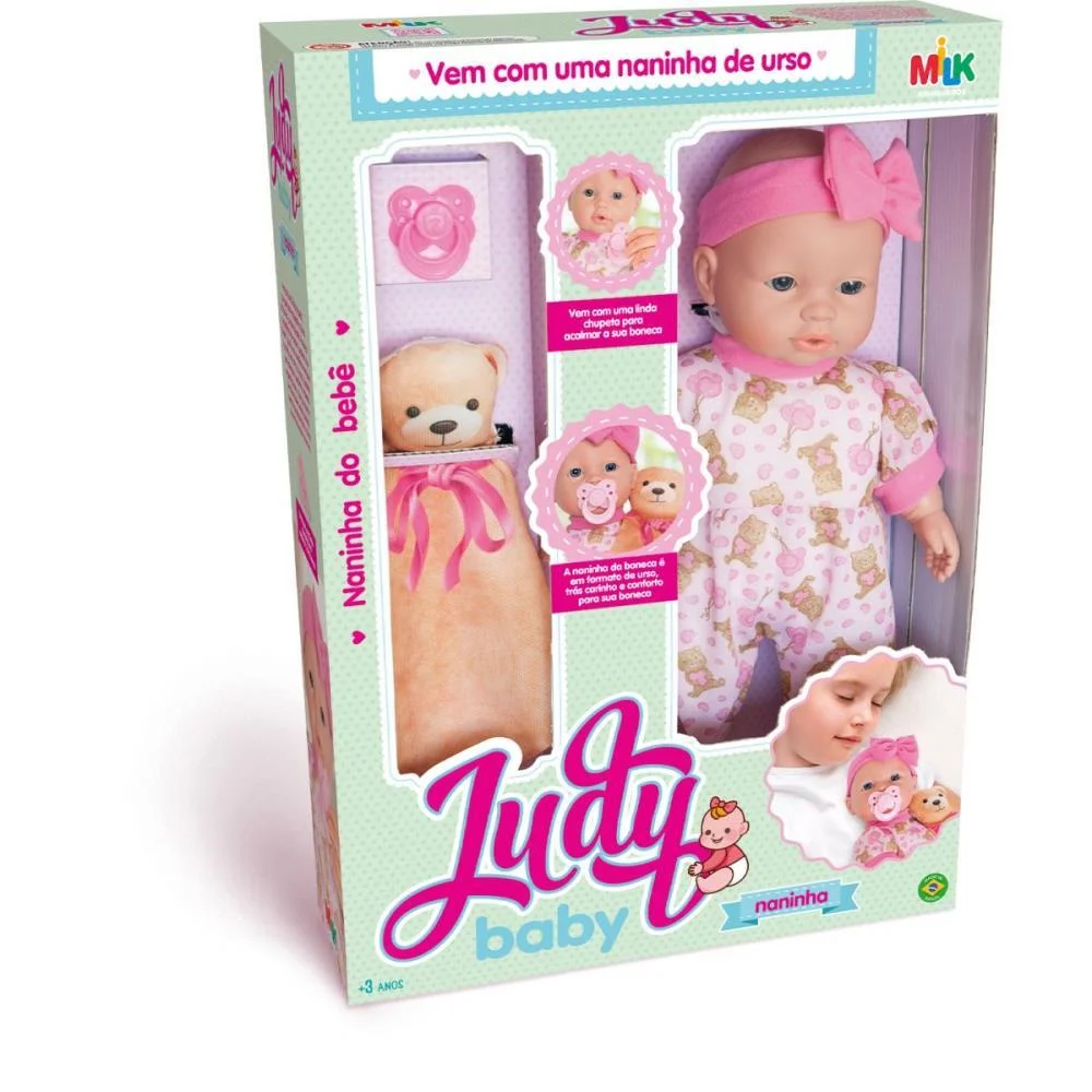 Boneca Judy Baby Naninha 34Cm Milk (Unidade)