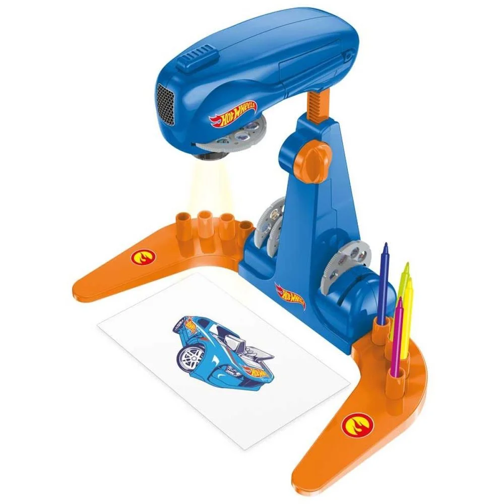Brinquedo Para Colorir Mesa Projetora Hot Wheels Multikids (Unidade)