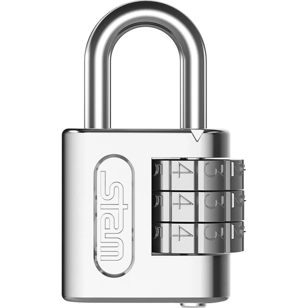 Cadeado Segredo 25Mm Cromado Stam (Unidade)