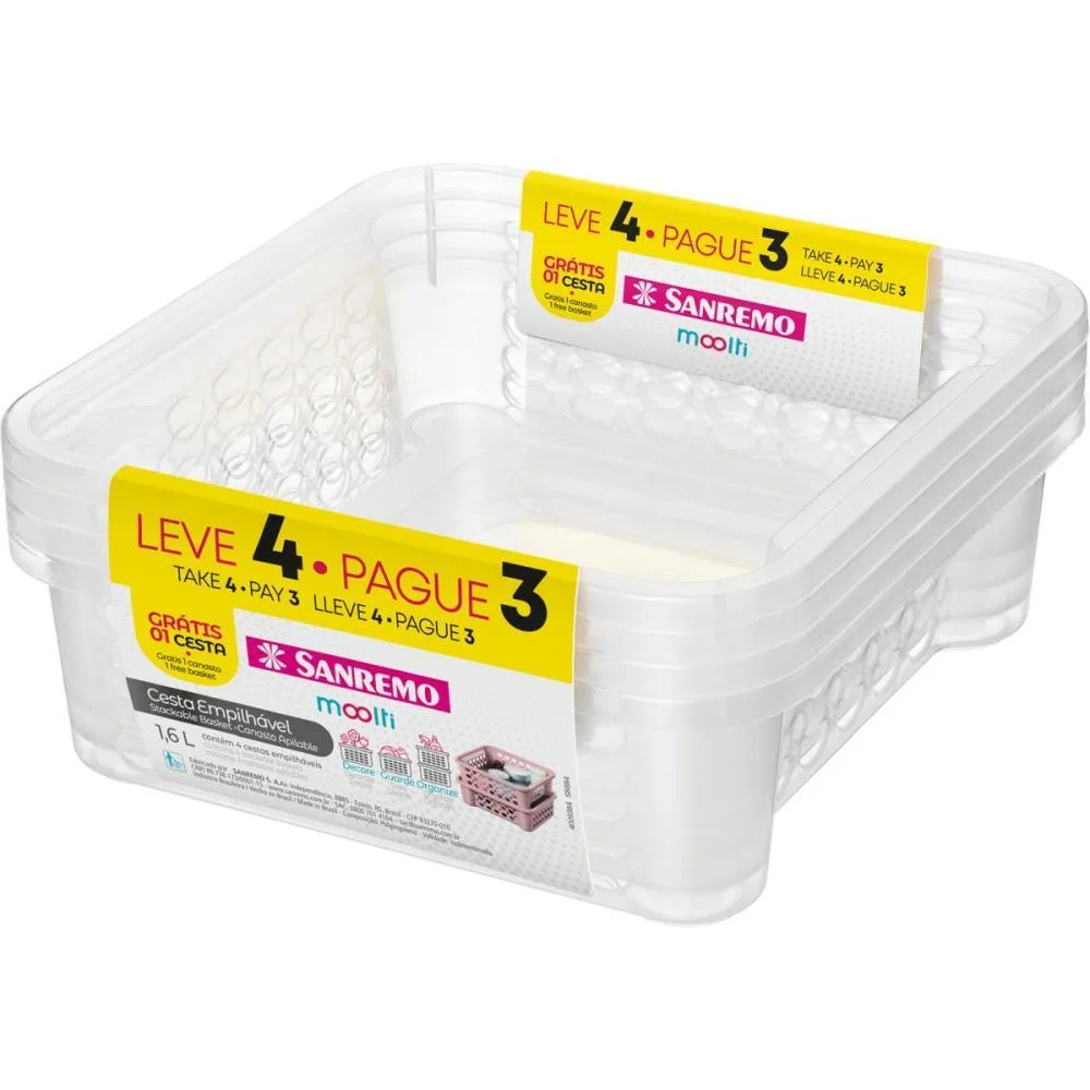 Cesta Organizadora Conjunto L4P3 1,6L Sanremo (Unidade)