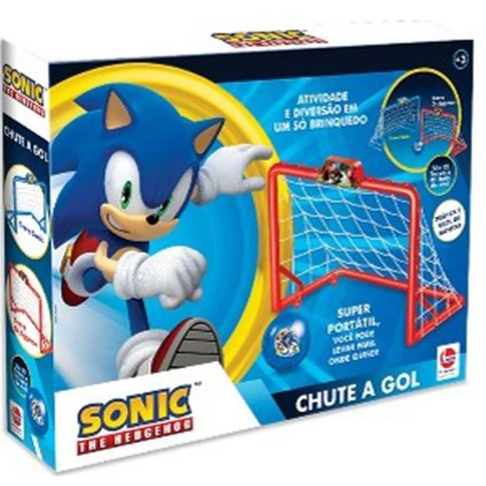 Chute A Gol Sonic 2 Traves +Bola Lider (Unidade)