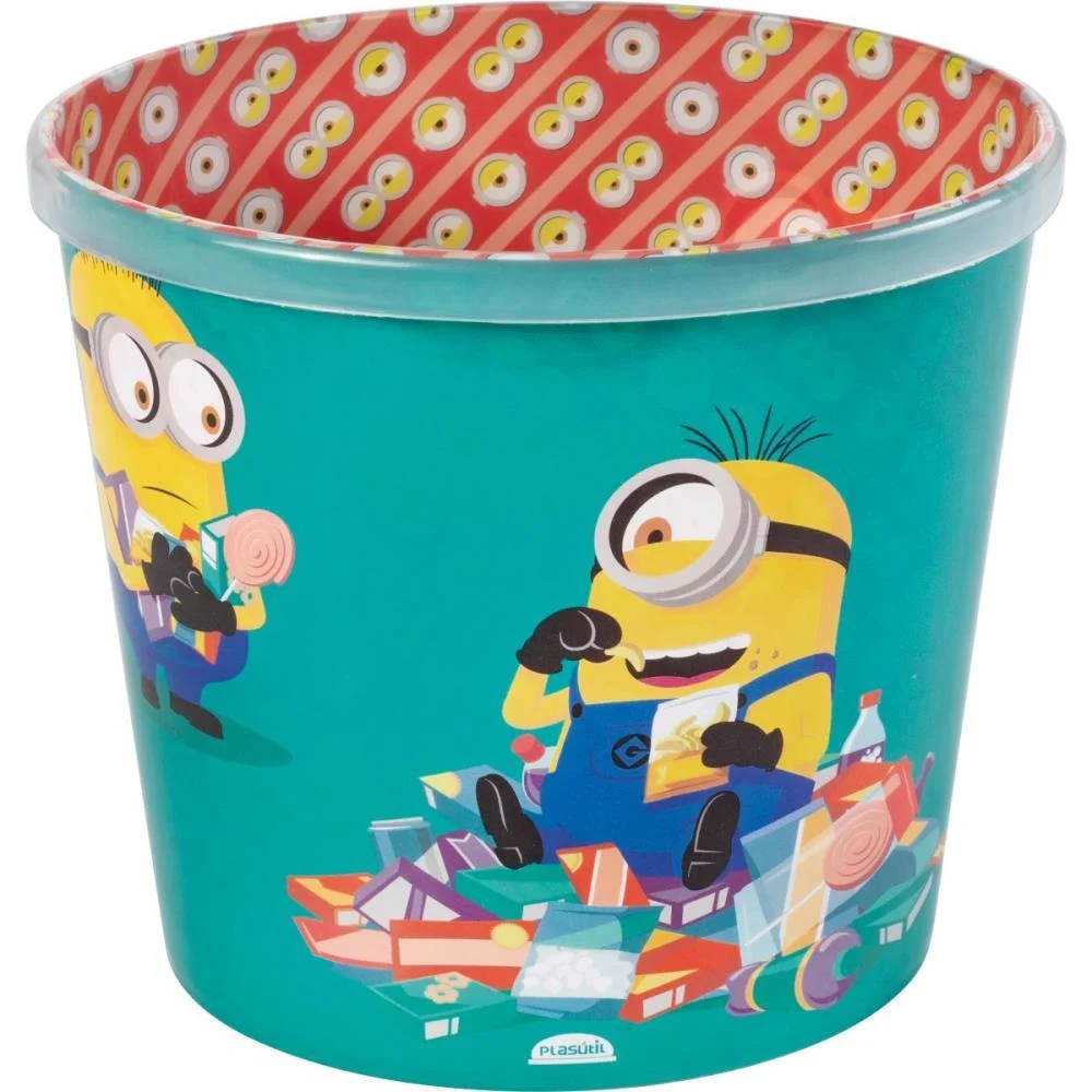 Balde Para Pipoca Minions Super Decorado 2,1L Plasutil (Unidade)