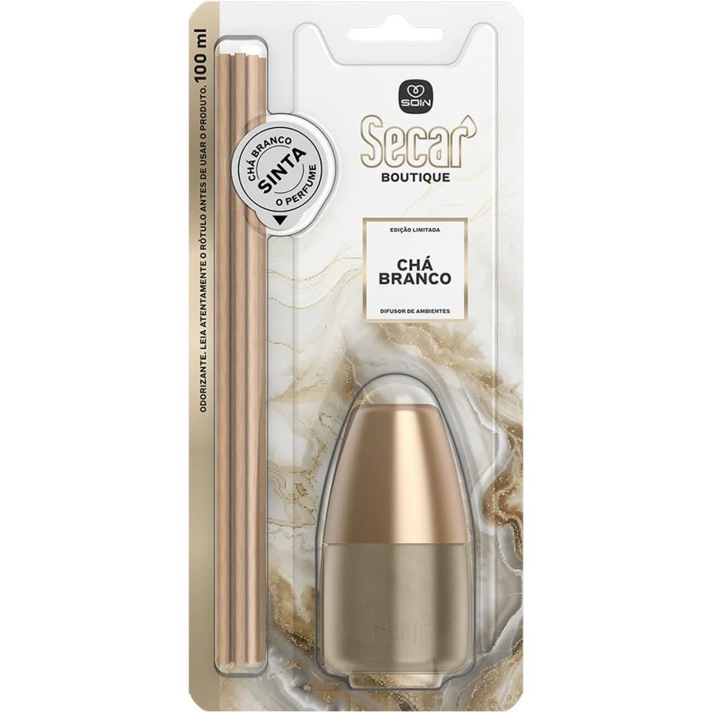 Difusor De Aroma Secar Boutique Cha Branco100Ml Soin (Unidade)