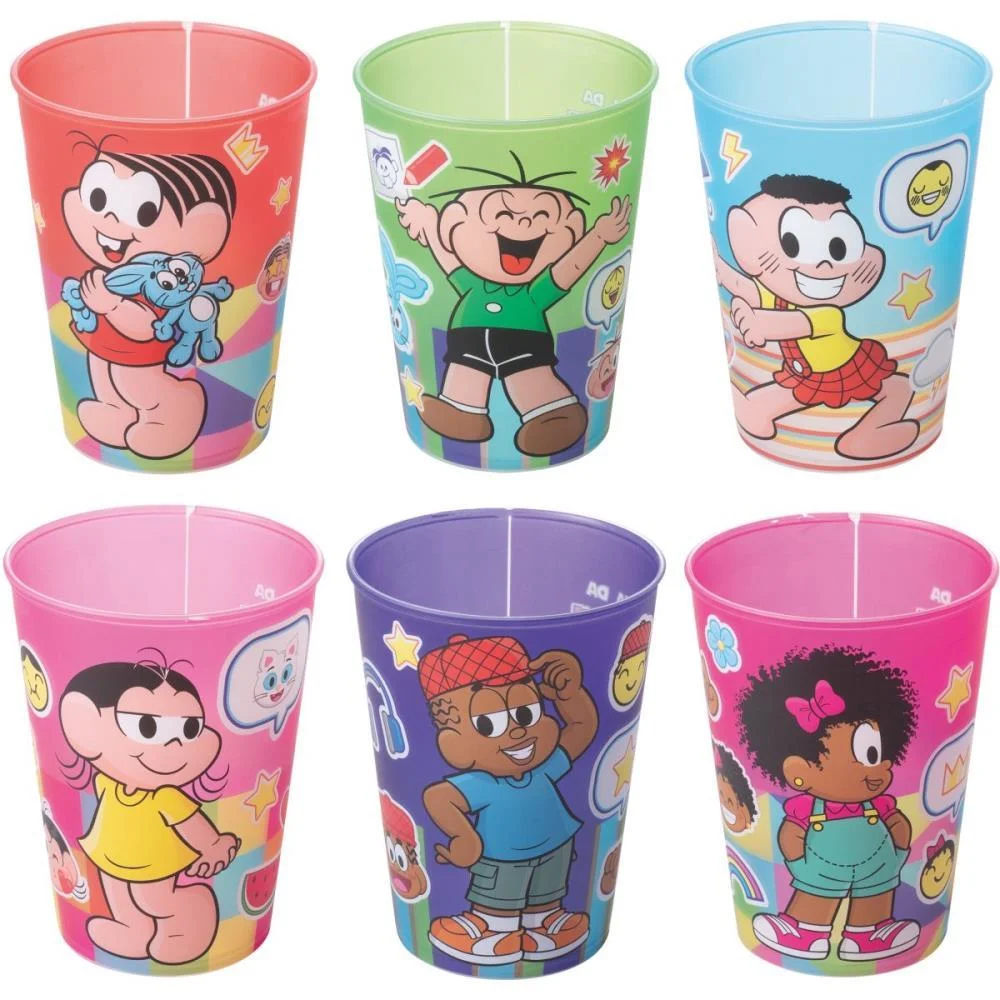 Copo Decorado Turma Da Monica 320Ml (S) Plasutil (Unidade)