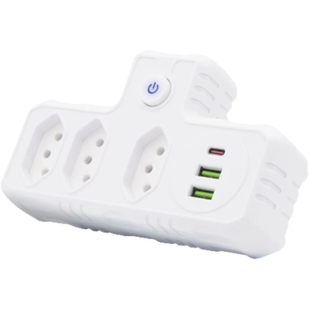 Adaptador Para Tomada Multifuncional Universal Bivol Flex (Unidade)
