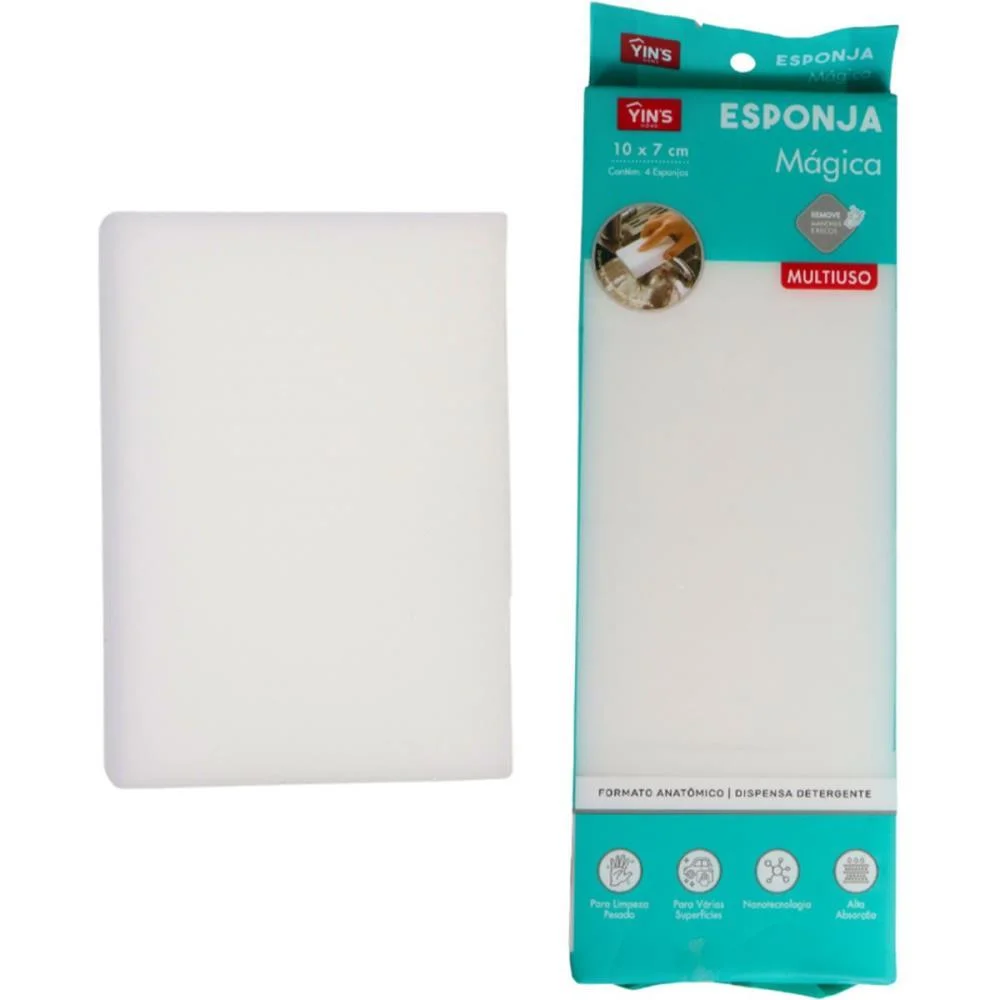 Esponja Para Limpeza Esponja Magica C/4 Tt Brasil (Kit)