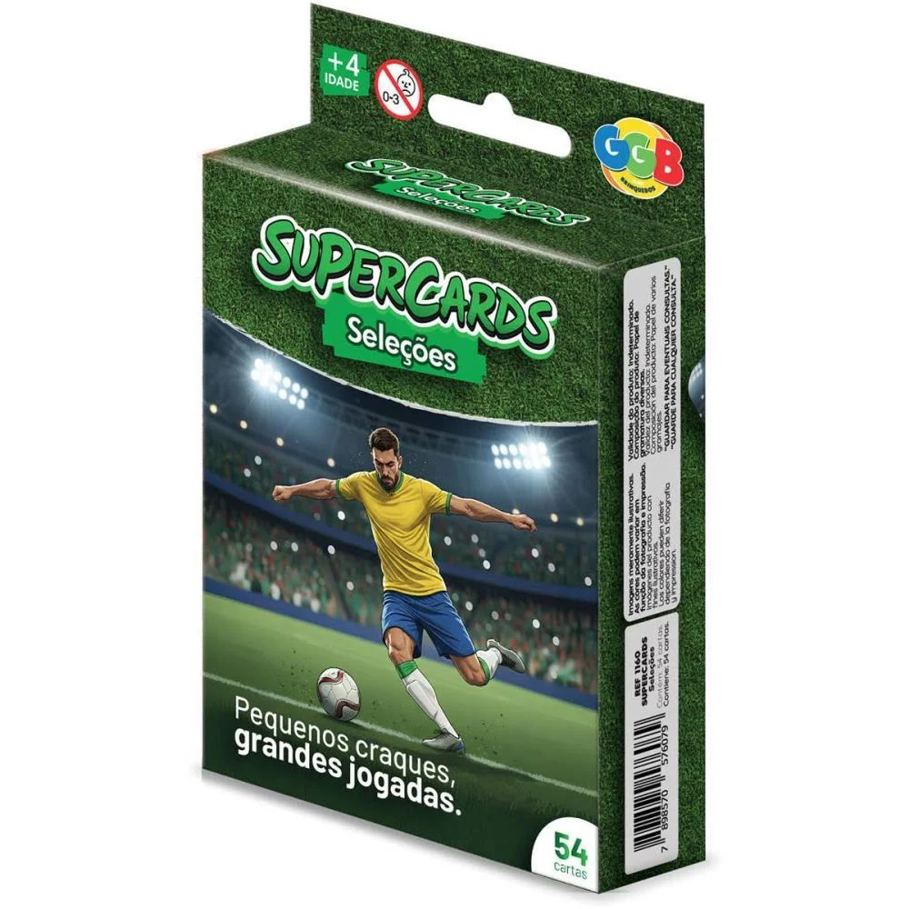 Copa Do Mundo Super Cards Selecao Futebol (S Ggb Plast (Unidade)