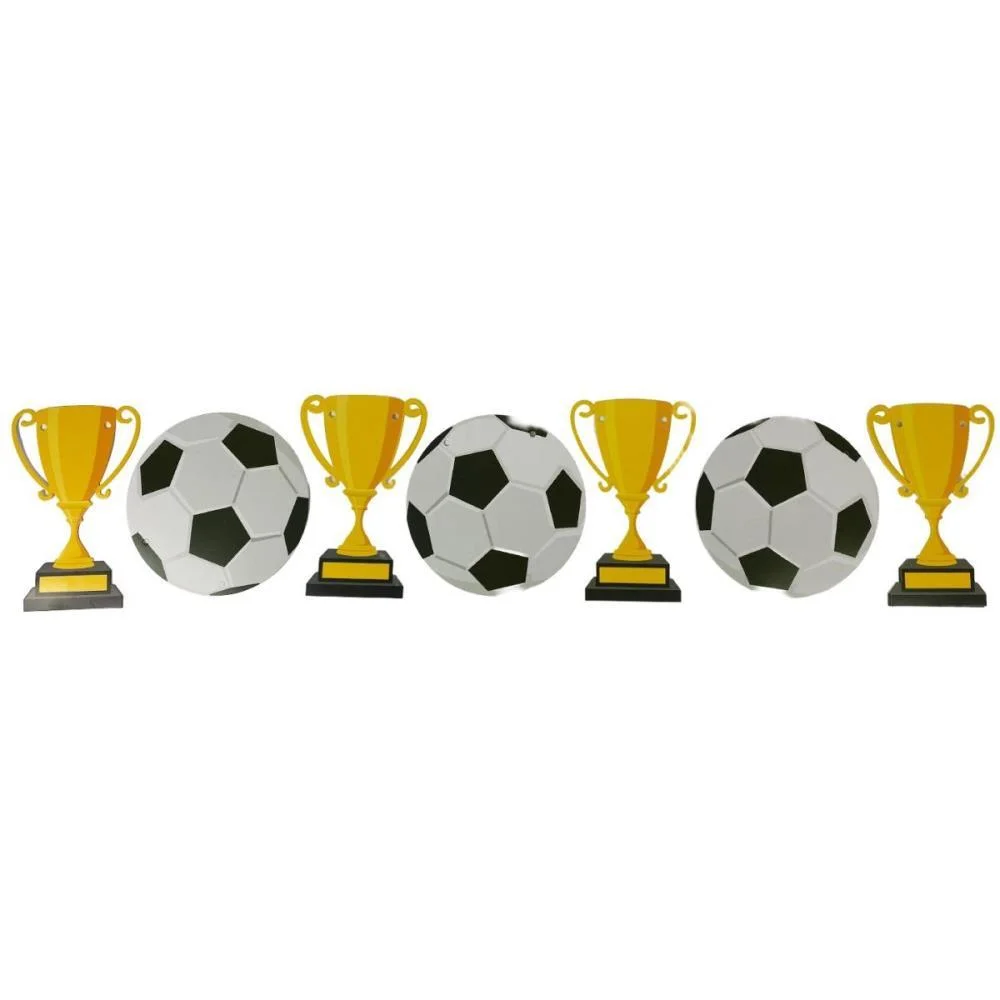 Copa Do Mundo Faixa Decor Trofeu/Bola C/Cord Art Lille (Unidade)