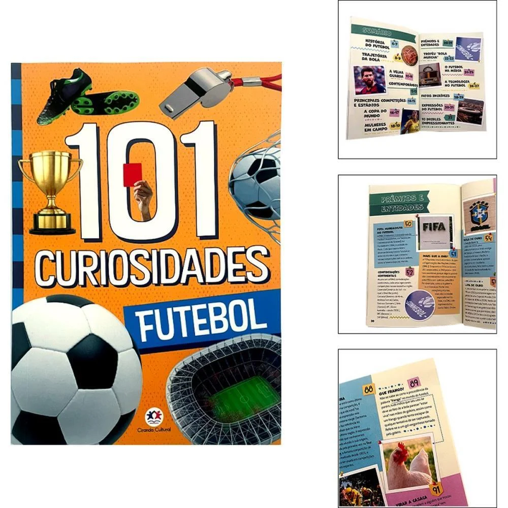 Copa Do Mundo Livro 101 Curiosidades Futebol Magic Kids (Unidade)