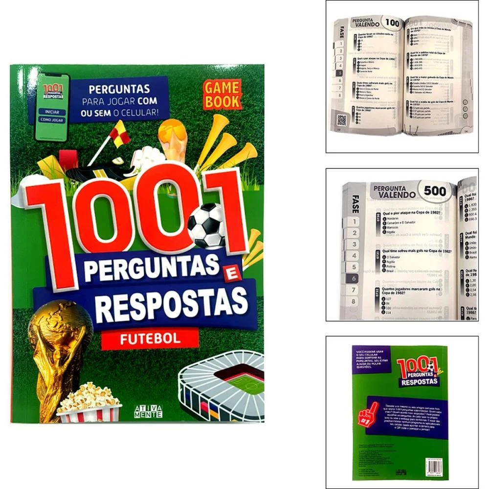 Copa Do Mundo Livro 1001 Perguntas/Respostas Magic Kids (Unidade)