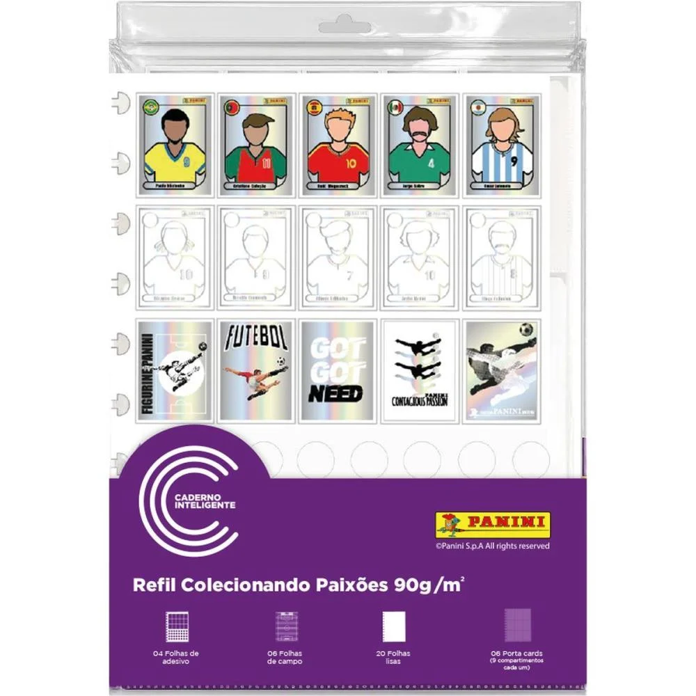 Copa Do Mundo Refil Cad.inteligente By Panin Caderno Inteligente (Pacote)
