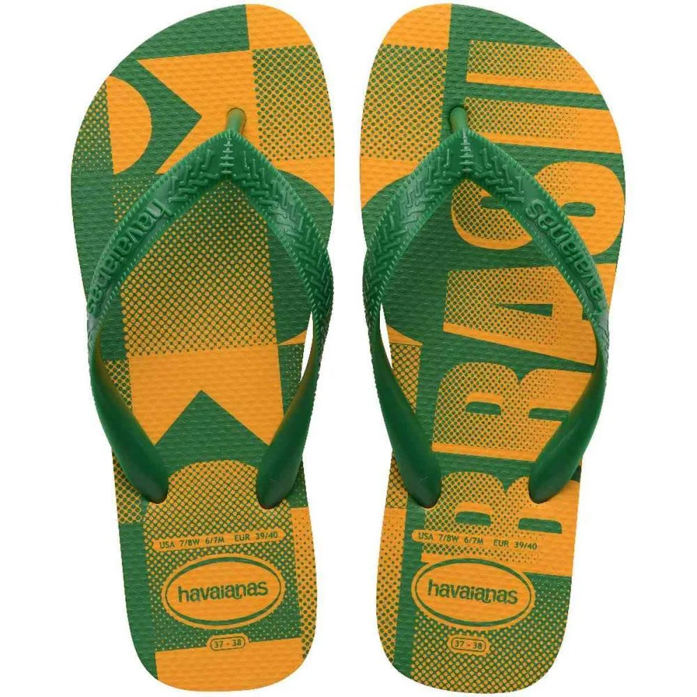 Copa Do Mundo Chinelo Top Vai Brasil 37/8 Havaianas (Par)