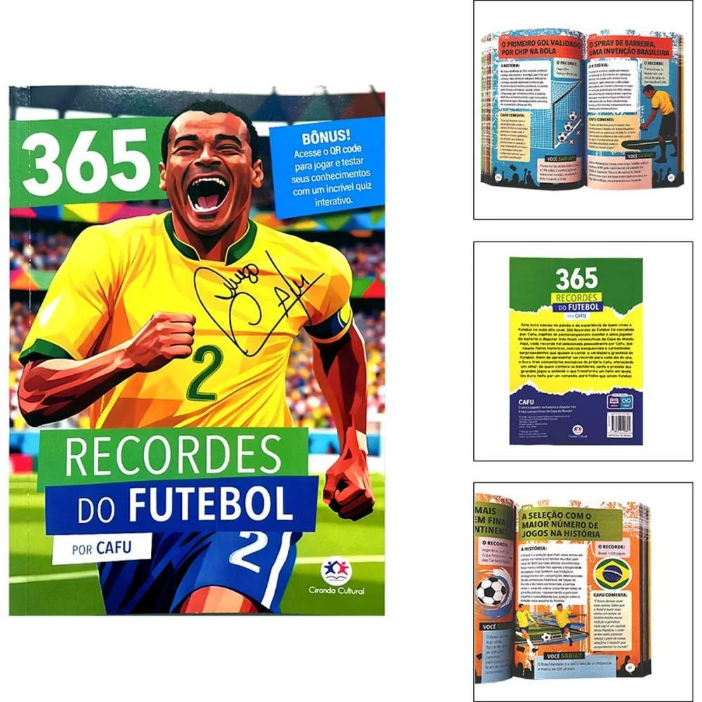 Copa Do Mundo Livro 365 Recordes Do Futebol Magic Kids (Unidade)