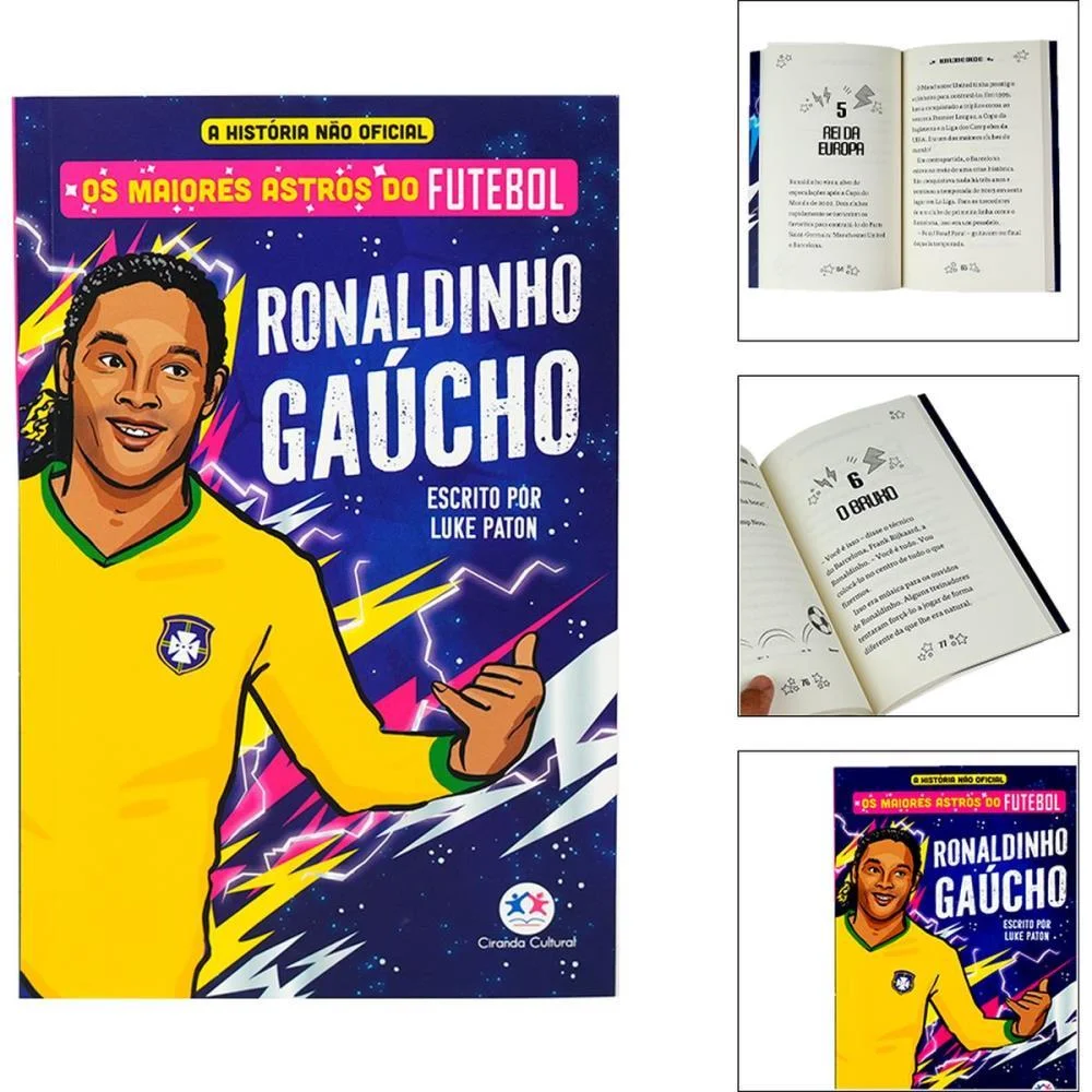 Copa Do Mundo Livro Astros Ronaldinho Gaucho Magic Kids (Unidade)