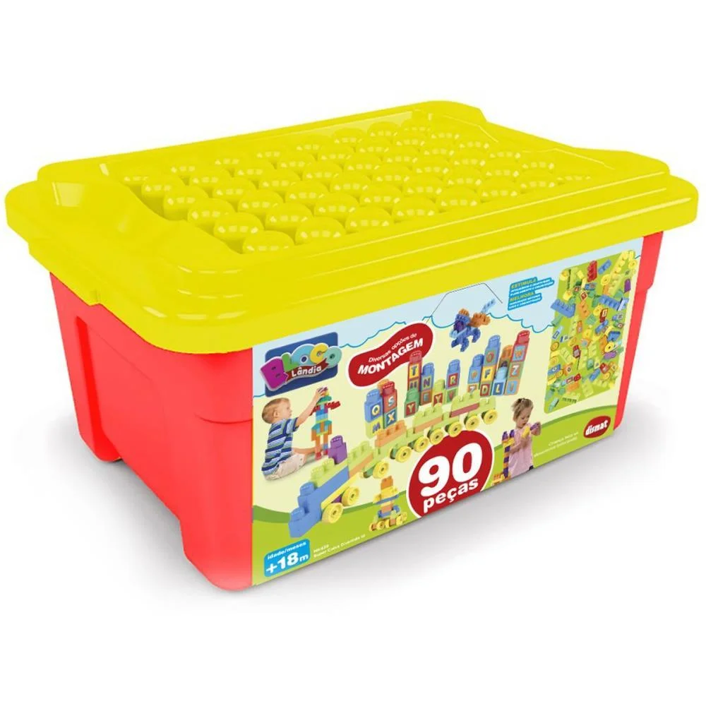 Brinquedo Para Montar Super Caixa Divertida Iii 90Pc Dismat (Unidade)