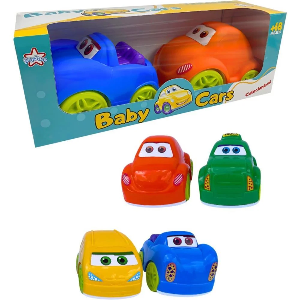 Brinquedo Para Bebe Baby Cars Double (S) Big Star (Cx.c/02)
