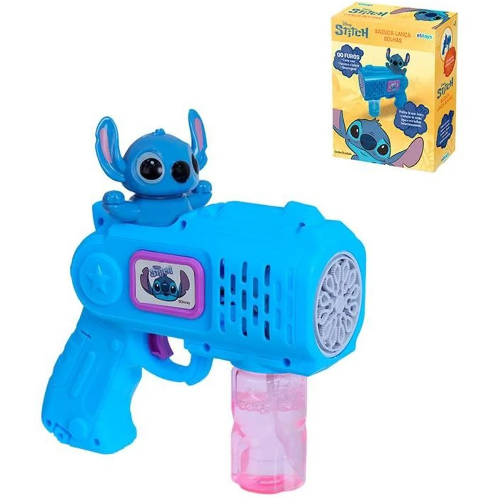 Bolha De Sabao Stitch Lanca Bolha (S) Etitoys (Unidade)