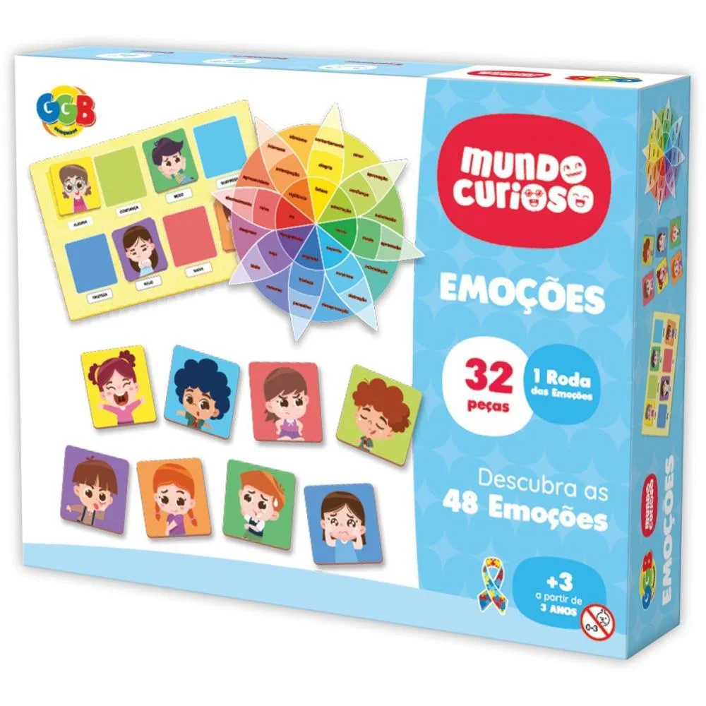 Brinquedo Educativo Emocoes 32 Pcs Ggb Plast (Unidade)