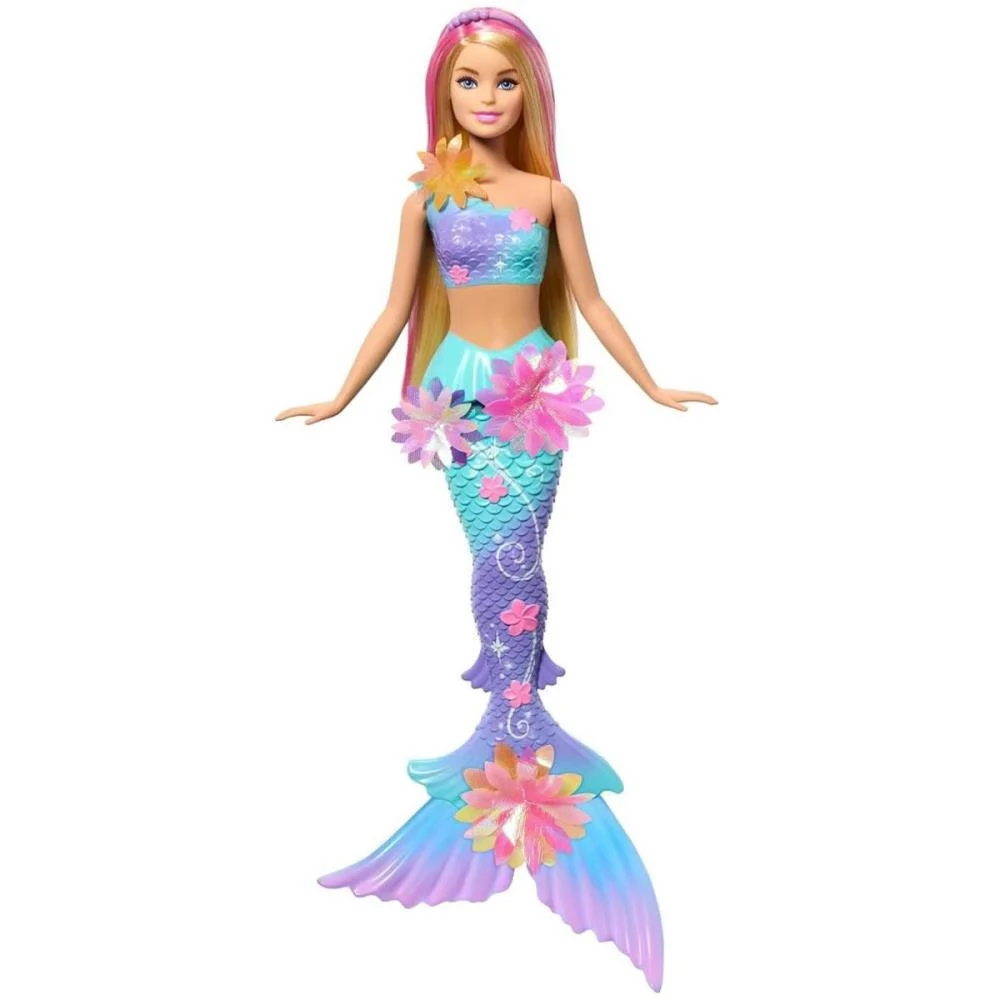 Barbie Fantasy Sereia Flores Magicas Loira Mattel (Unidade)