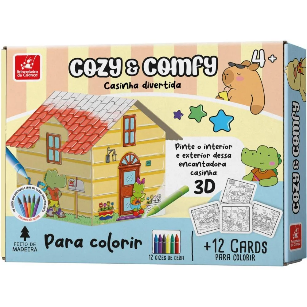 Brinquedo Para Colorir Comfy E Cozy Casinha Brinc. De Crianca (Unidade)