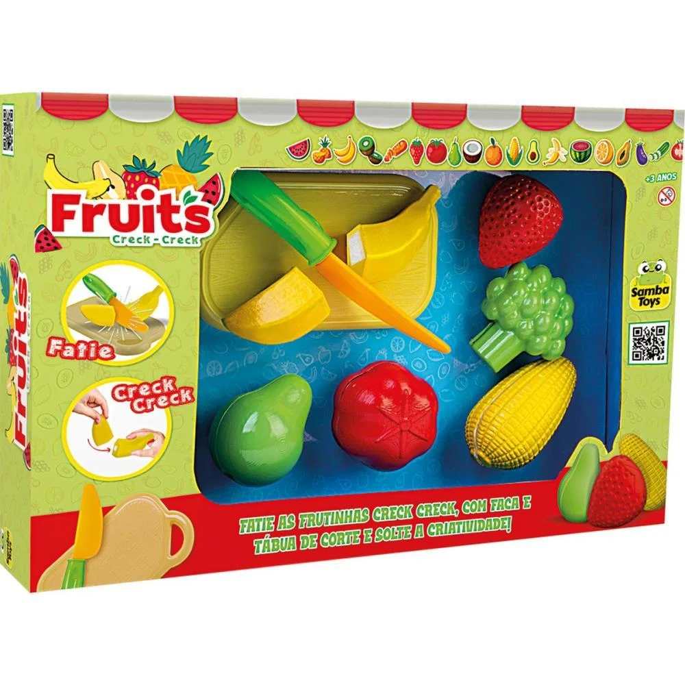 Brincando De Casinha Frutinha Creck-Creck Samba Toys (Unidade)