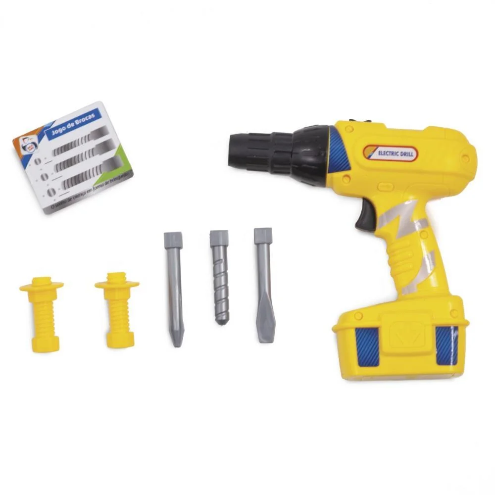Brincando De Profissoes Kit Furadeira Eletrica Pica Pau (Unidade)