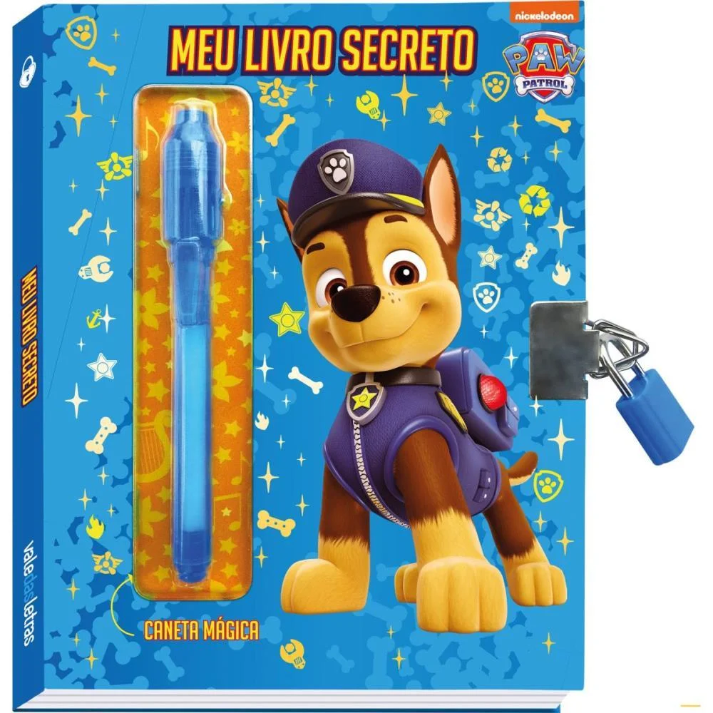 Diario Patrulha Canina Chase Azul Vale Das Letras (Unidade)