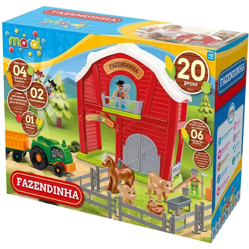 Brinquedo Educativo Fazendinha 21 Pecas Maral (Unidade)