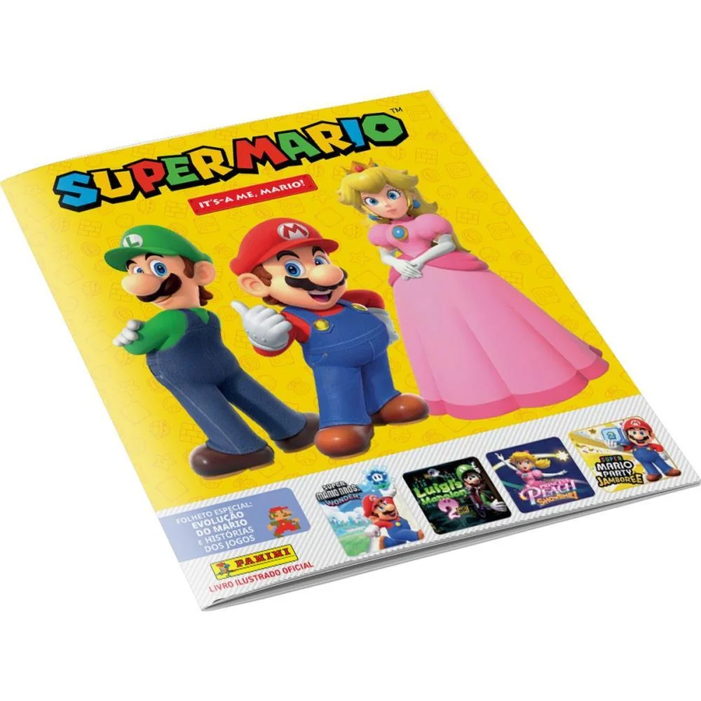 Album De Figurinhas Super Mario Brochura Panini (Unidade)