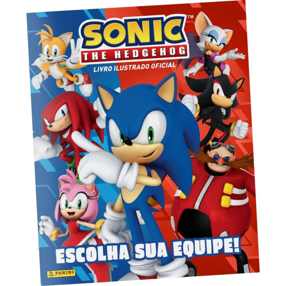 Album De Figurinhas Sonic The Hedgehog Brochura Panini (Unidade)