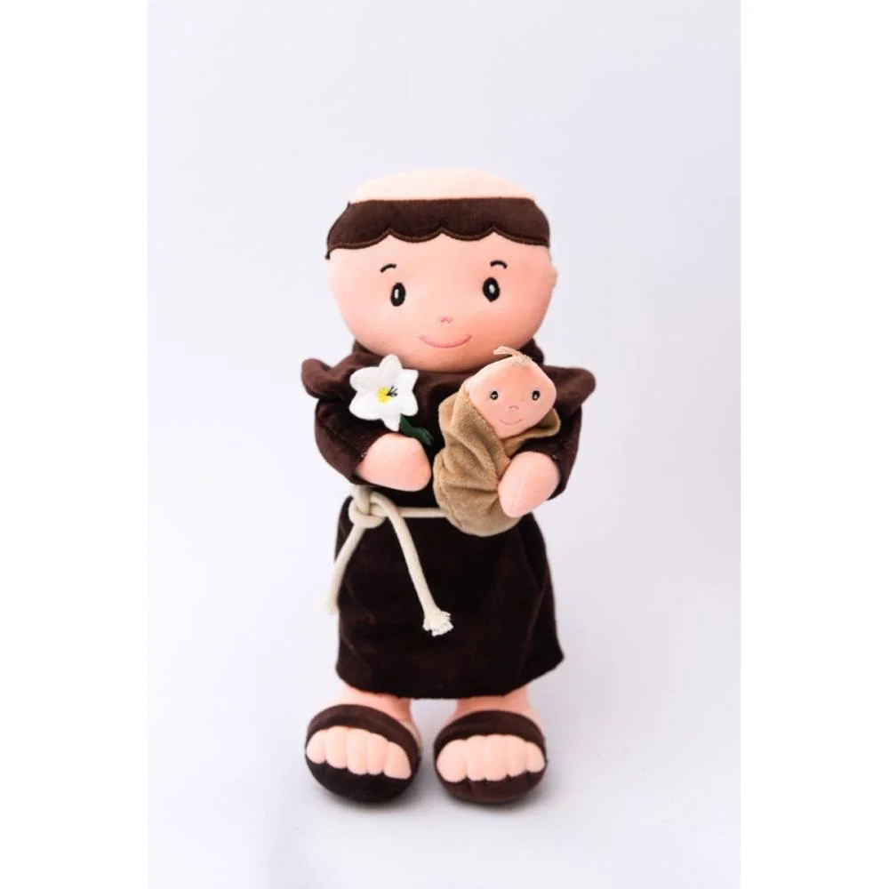 Boneca De Pelucia Religioso Santo Antonio 32Cm Zip (Unidade)
