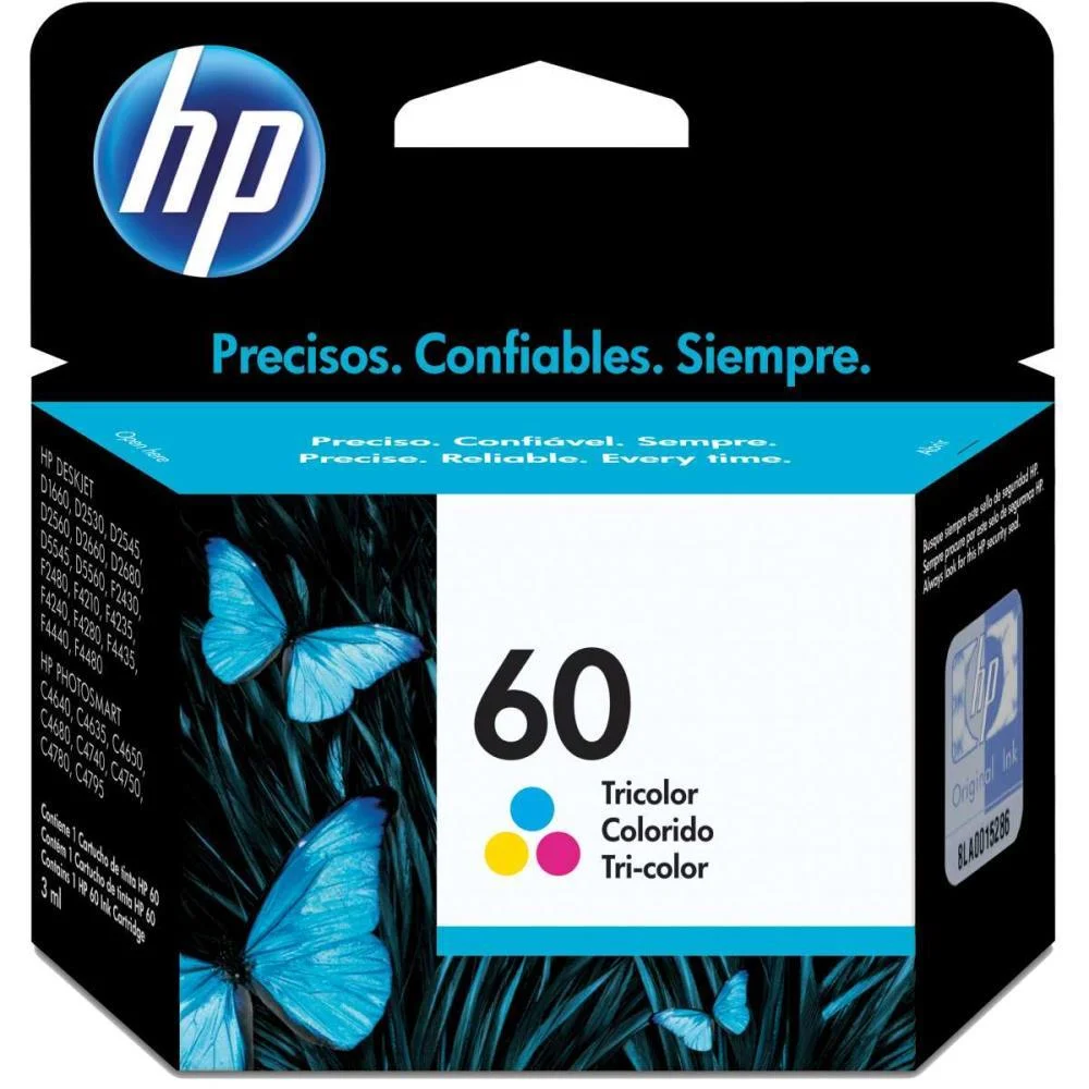 Cartucho Original Hp 60 Colorido Inkjet Hp (Unidade)
