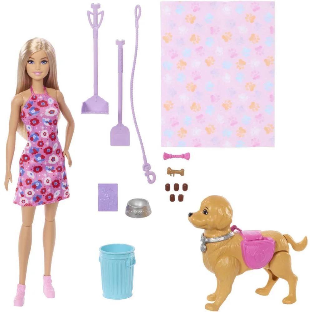 Barbie Family Malibu Passeio C/Cachorrinha Mattel (Unidade)