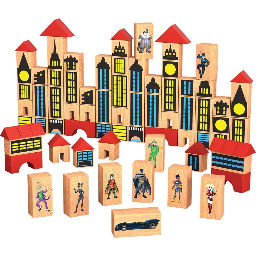 Brinquedo Pedagogico Madeira Batman Pequeno Eng. 100Pcs Ggb Plast (Unidade)