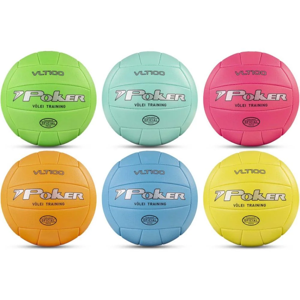 Bola De Volei Training Vlt 100 Pvc (S) Poker (Unidade)