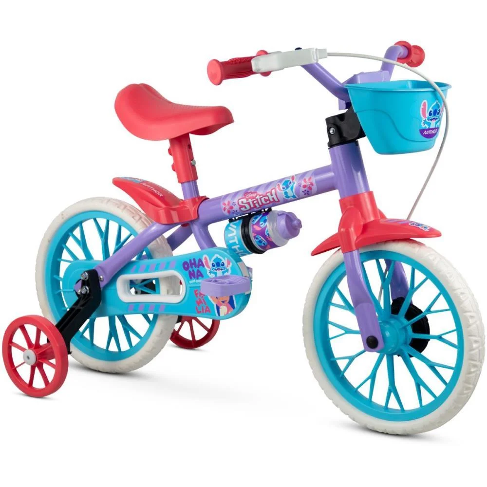 Bicicleta Infantil Aro 12 Stitch Nathor (Unidade)