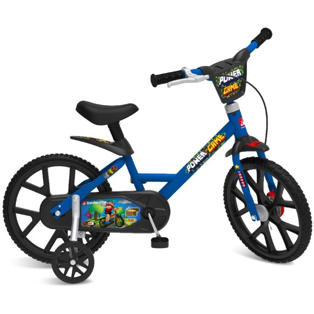 Bicicleta Infantil Aro 14 Power Game Bandeirante (Unidade)