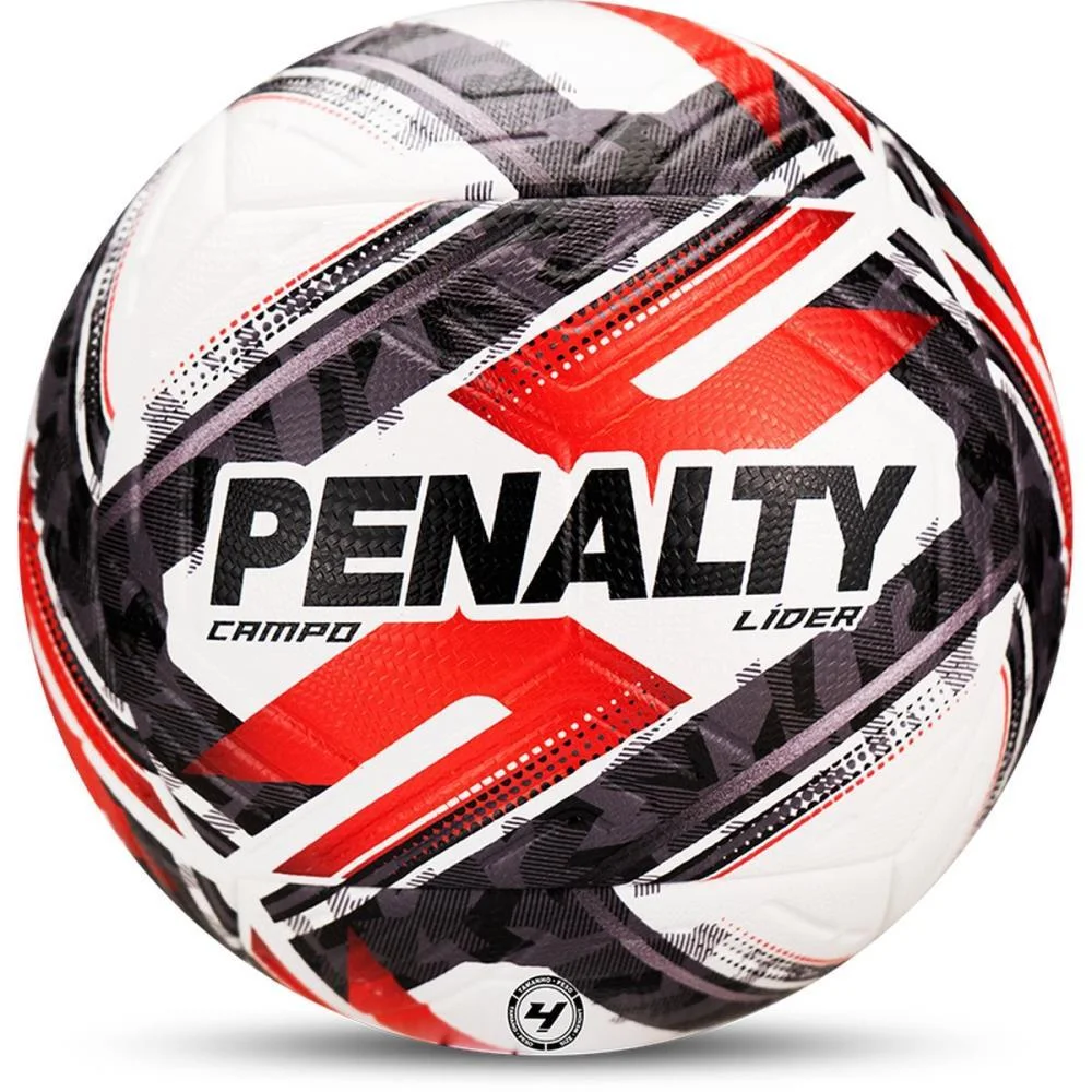 Bola De Futebol De Campo Lider N4 Xxvi Br-Pt-Vm Penalty (Unidade)