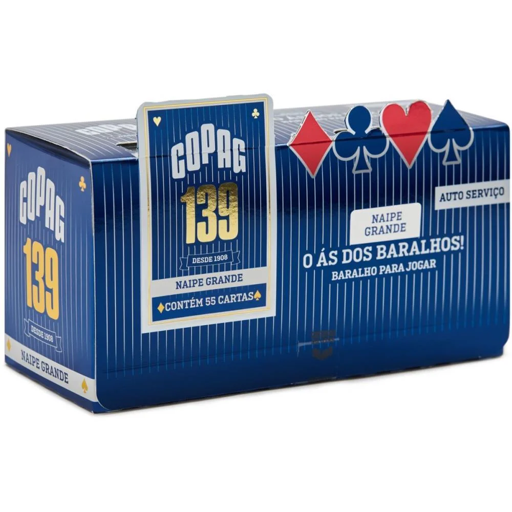 Baralho 139 Couche 290G Naipe Grande Copag (Cx.c/12)