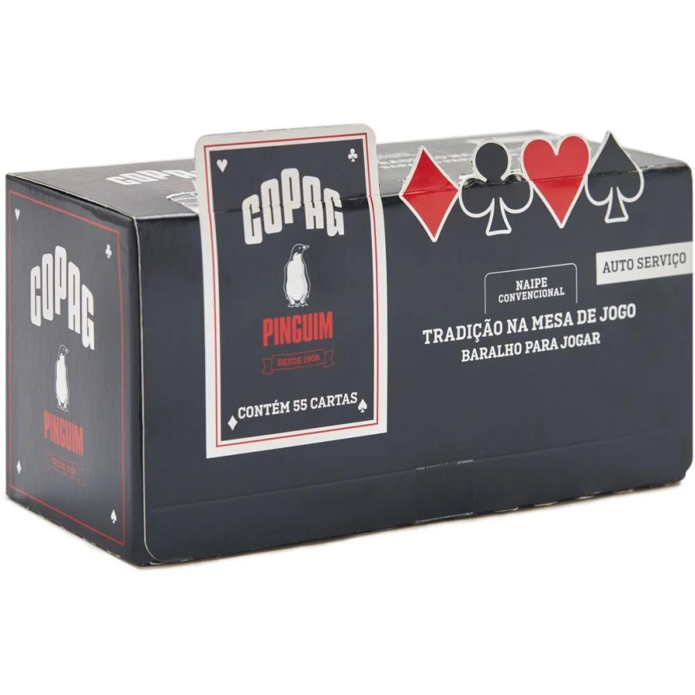 Baralho Pinguim Cartao Couche 305G. Copag (Cx.c/12)