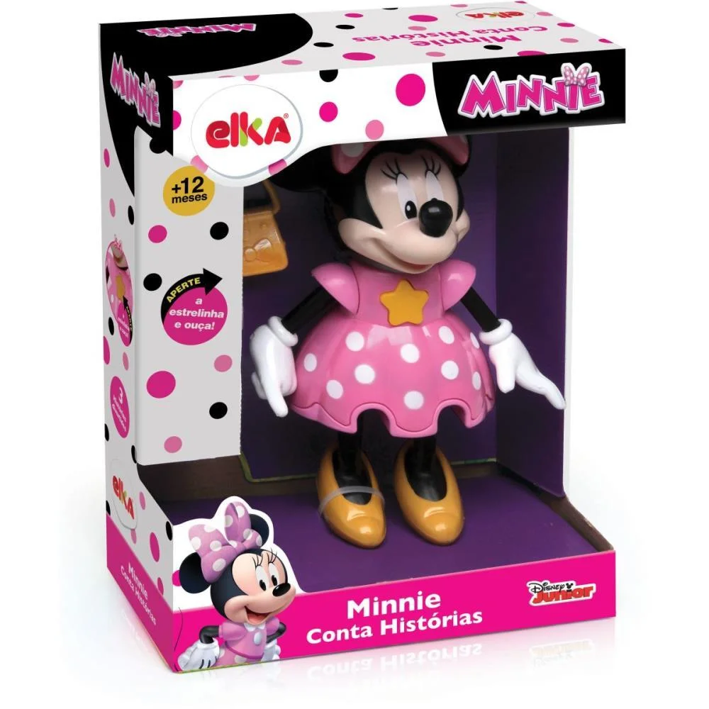 Boneca Com Mecanismo Minnie Conta Historias 25Cm. Elka (Unidade)