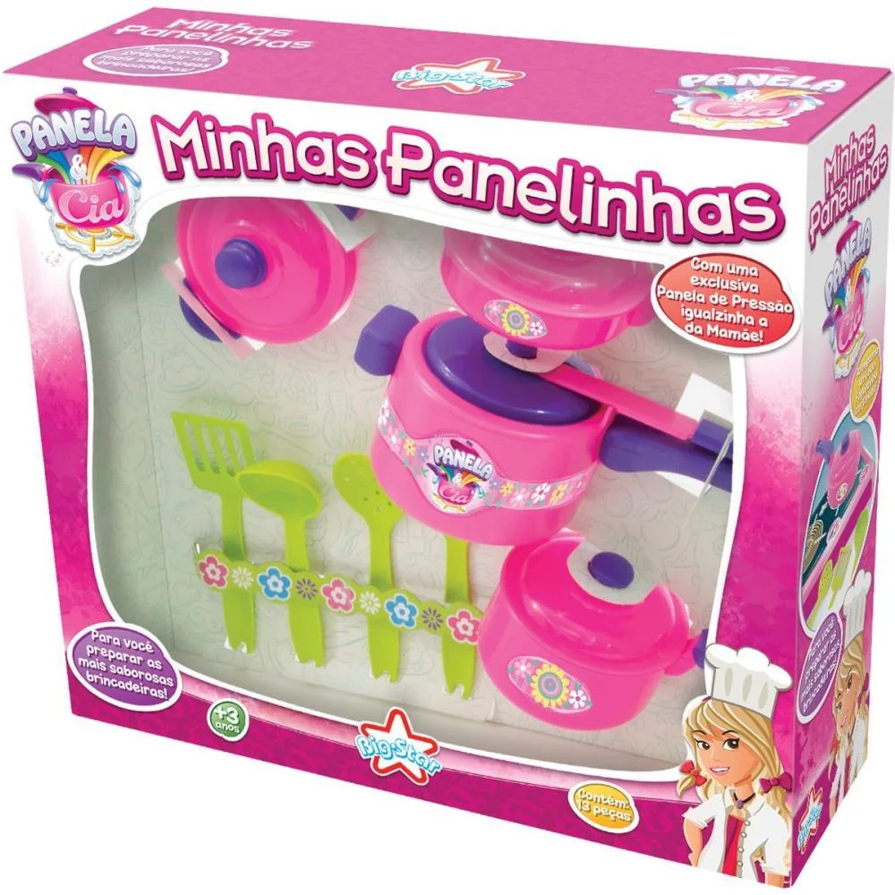 Brincando De Casinha Panela E Cia Minhas Panelinhas Big Star (Unidade)