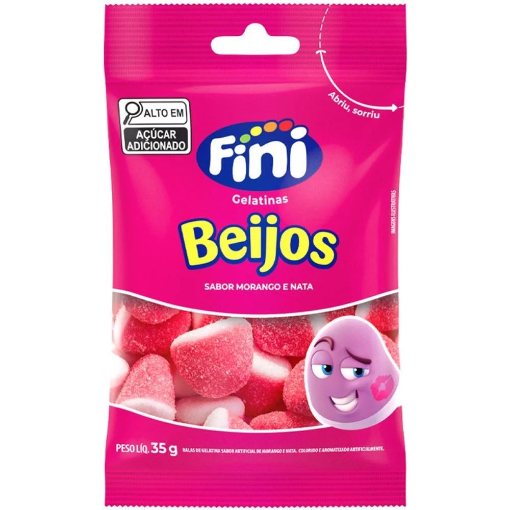 Doce Beijos De Morango 35G Fini (Dp.c/10)
