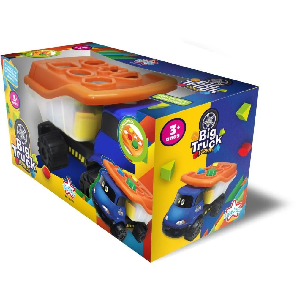 Brinquedo Educativo Big Truck Formas 6 Forminhas Big Star (Unidade)