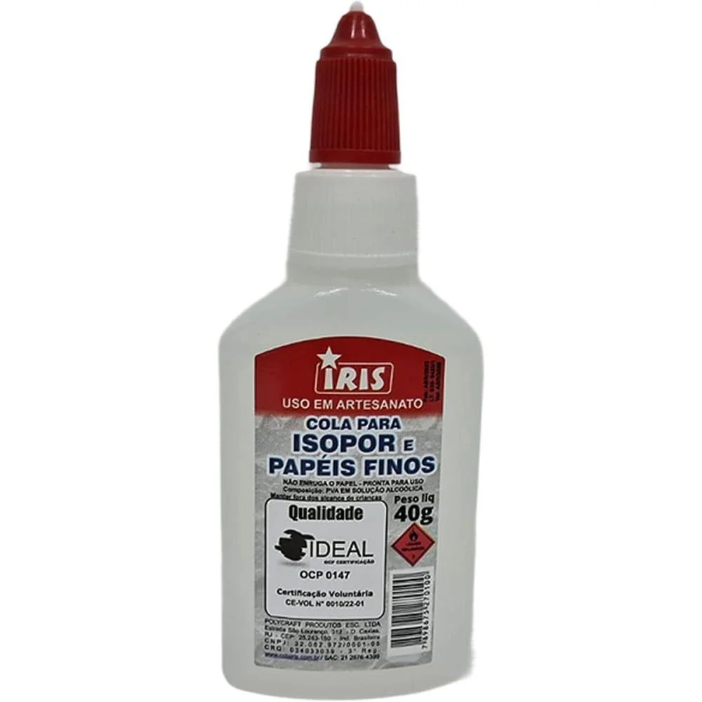 Cola Para Isopor Iris 40G. Iris (Pct.c/06)
