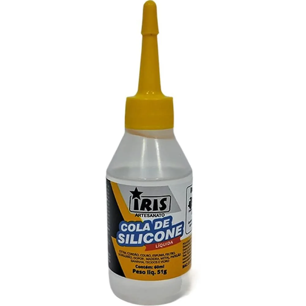 Cola Para Artesanato Silicone Liquido 60Ml. Iris (Pct.c/06)