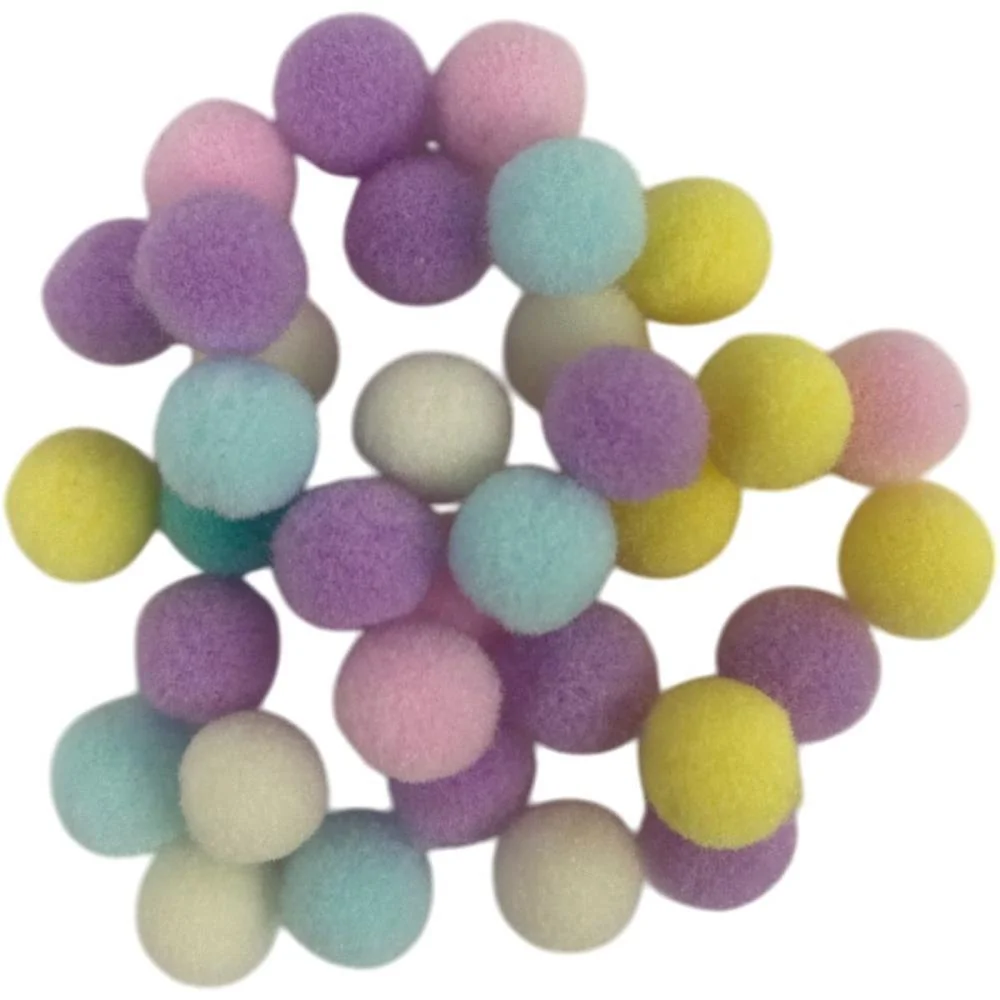 Aviamento Pompom Multicolor.1 10Mm C/100Unid. Art Lille (Pacote)