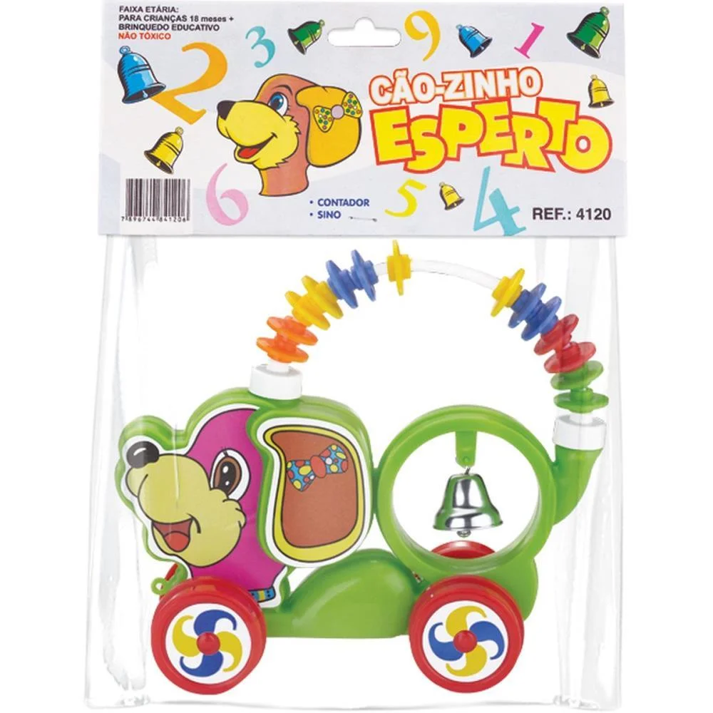 Brinquedo Para Bebe Caozinho Esperto Monte Libano (Unidade)