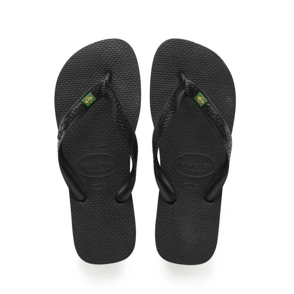 Chinelo Havaianas Unissex Brasil 35/6 Preto Havaianas (Par)